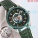 New Omega Watch - Aqua Terra Worldtimer Clone 8500 Watch Green Rubber Strap (2)_th.jpg